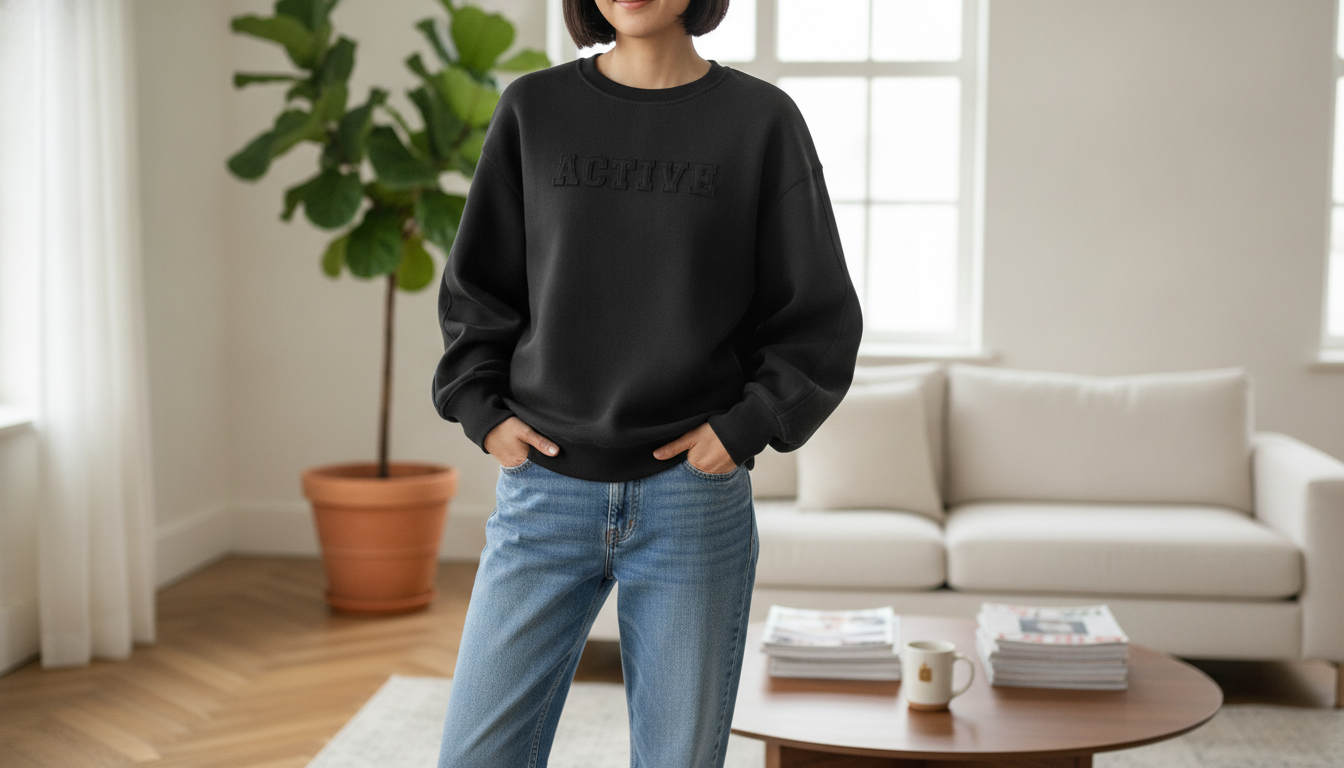 Letter Embroidery Sweatshirt: Fit, Style & Care Tips