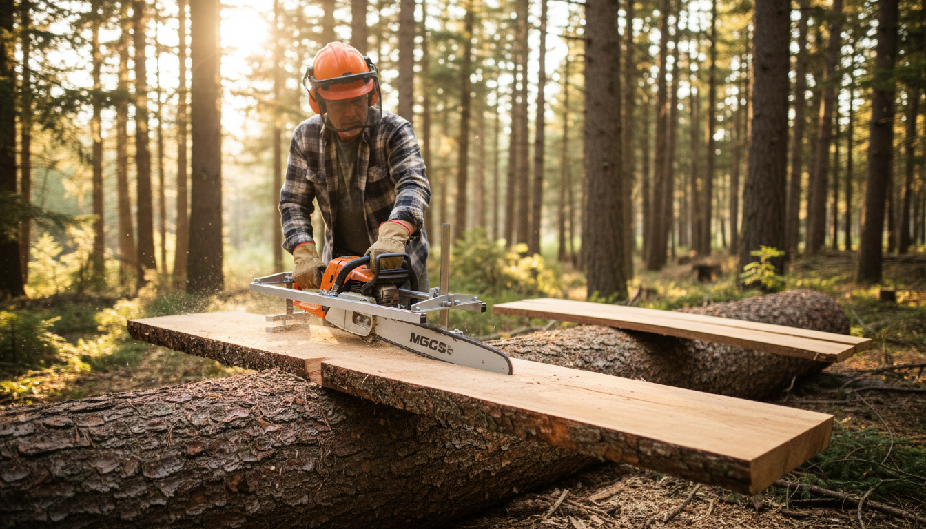 Portable Chainsaw Milling: Straight Slabs, No Sawmill